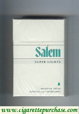 Salem Super Lights Menthol Fresh cigarettes hard box